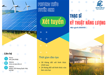 Chương trình đào tạo Thạc sĩ ngành Kỹ thuật Năng lượng